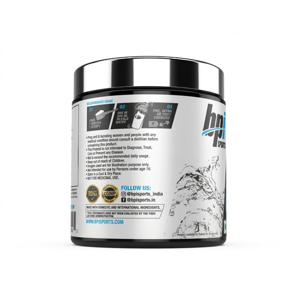 BPI Sports Citrulline Malate Unflavoured 180g – Back Label Nutrition Info | 91Servings
