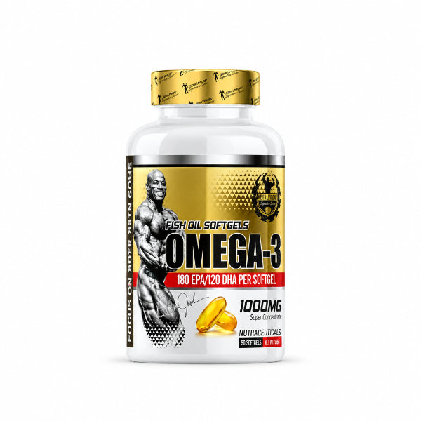 Dexter Jackson Omega-3 Fish Oil Softgels 1000mg – 180 EPA/120 DHA Per Softgel | 91Servings
