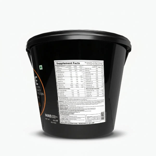 QNT Prime Whey Supplement Facts – 25g Protein 38.4g Serving 104 Servings per 4kg | 91Servings