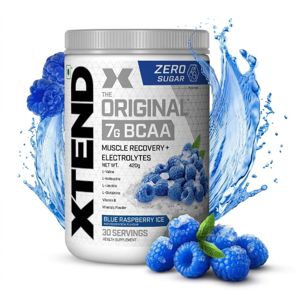 Xtend Original 7g BCAA 30 Servings Blue Raspberry Ice-91Servings