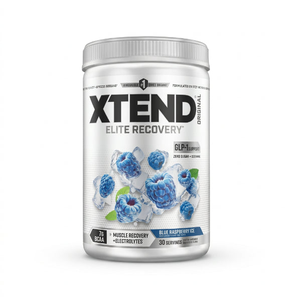 Xtend Original 7g BCAA Elite Recovery 30 Servings Blue Raspberry Ice-91Servings