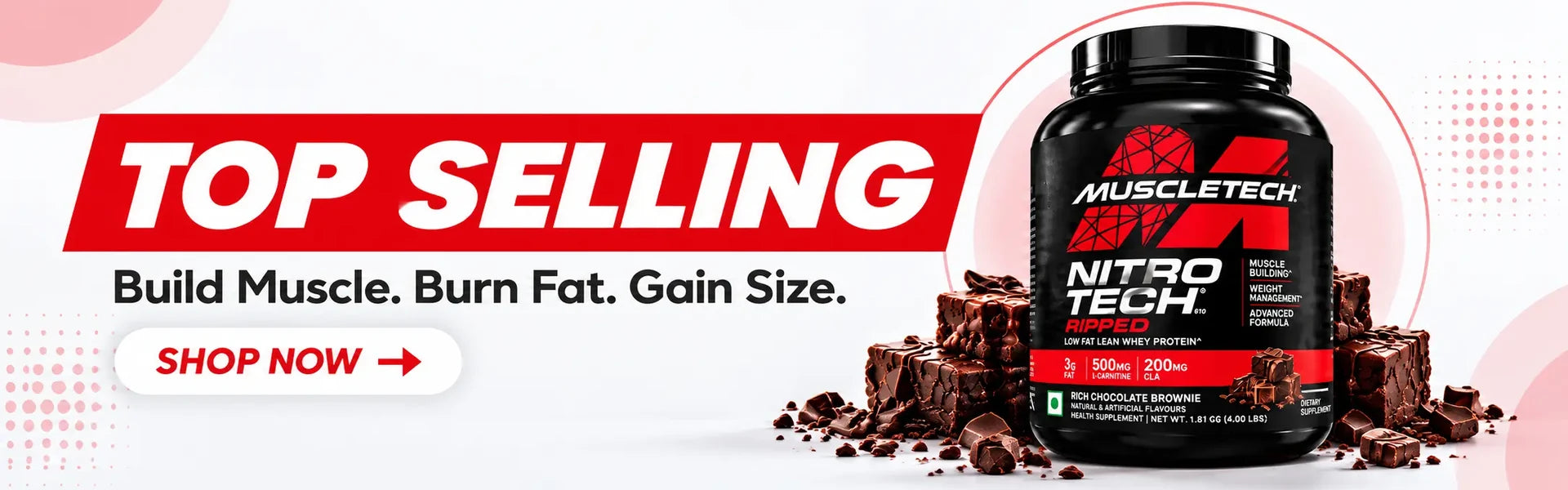 MuscleTech Nitro-Tech Ripped top selling supplement at 91Servings